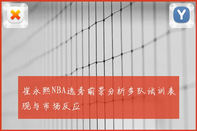 崔永熙NBA选秀前景分析多队试训表现与市场反应
