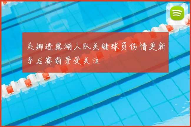 美娜透露湖人队关键球员伤情更新季后赛前景受关注